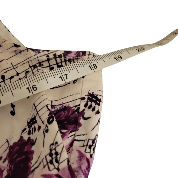 Hot Topic Rockabilly Music Note Dress w/Petiicoat Layer Sleeveless Cinch Boddess - Picture 10 of 14